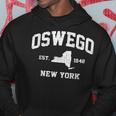 Oswego New York Ny Vintage State Athletic Style Hoodie Funny Gifts