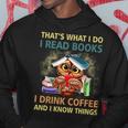 Owl What I Do I Read Books I Drink Coffee I Know Things  Hoodie Personalized Gifts
