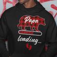 Papa Loading Dad Father Bear Buffalo Vintage Plaid Pattern Hoodie Unique Gifts