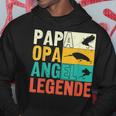 Papa Opa Angel Legende Hoodie, Perfekt für Angler zum Vatertag Lustige Geschenke