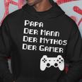 Papa Vater Mythos Legende Gamer Zocker Langarmshirt Hoodie Lustige Geschenke