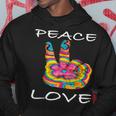 Peace Love Flower 60Er 70Er Jahre I Hippie-Kostüm Outfit Hoodie Lustige Geschenke