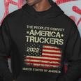 Peoples Convoy 2022 I Support Truckers American Flag Hoodie Unique Gifts