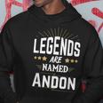 Personalisiertes Legends Are Named Andon Hoodie, Sternen-Design Unisex Lustige Geschenke