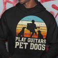 Play Guitars Pet Dog Retro Music Guitarist Animal Lover Gift Hoodie Funny Gifts