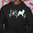 Pomsky Mom Mama Dad Heartbeat Dog Heart Gift Hoodie Unique Gifts