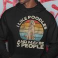 Poodle Retro Dog Lover Funny Poodle Hoodie Unique Gifts