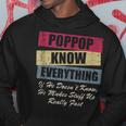 Poppop Knows Everything If He Doesnt Know Fathers Day Hoodie Personalized Gifts