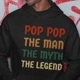 Poppop The Man The Myth The Legend Vintage Daddy Gift Hoodie Unique Gifts