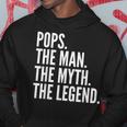 Pops The Man Der Mythos Die Legende Dad Hoodie Lustige Geschenke