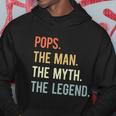 Pops The Man The Myth The Legend Retro Vintage Hoodie Unique Gifts