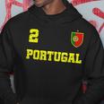 Portugal Soccer Jersey Number Two Portuguese Futbol Flag Fan Men Hoodie Personalized Gifts