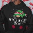 Power Hockey-Zwerg Weihnachts-Hoodie, Passender Familien-Pyjama Lustige Geschenke