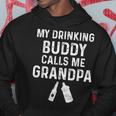 Pregnancy Announcement For Grandpa Gifts My Drinking Buddy Gift For Mens Hoodie Unique Gifts