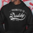 Promoted To Daddy 2023 Funny Humor New Dad Baby First Time Gift For Mens Hoodie Unique Gifts
