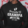 Promoted To Grandpa Again 2023 Grandpa To Be Grandpa Again Gift For Mens Hoodie Unique Gifts