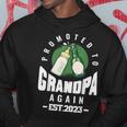 Promoted To Grandpa Again Est 2023 Pregnancy Announcement Hoodie Unique Gifts