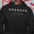Promoted To Grandpa Est 2023 Gift New Grandpa Fathers Day Hoodie Unique Gifts
