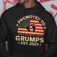 Promoted To Grumps 2023 First Time Fathers Day New Dad Gift Gift For Mens Hoodie Unique Gifts