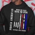 Proud American Honor The Fallen Thank You Veterans Usa Flag Hoodie Funny Gifts