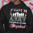 Proud Army National Guard Stepdad Us Fathers Day Men Hoodie Funny Gifts