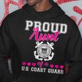 Proud Aunt Of A Us Coast Guard Military Family 4Th Of July Gift For Womens Hoodie Unique Gifts