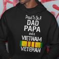 Proud Dad Papa Vietnam Veteran Vintage Vet Hoodie Funny Gifts