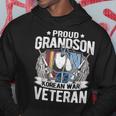 Proud Grandson Of Korean War Veteran Dog Tag Military Family Men Hoodie Graphic Print Hooded Sweatshirt Funny Gifts