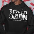Proud Twin Grandpa Est 2019 Hoodie Funny Gifts