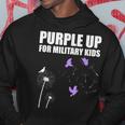 Purple Up For Military Kids Child Dandelion Month Military Hoodie Unique Gifts