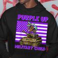Purple Up Military Kids Month Of Military Child Trex Hoodie Unique Gifts