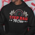 Race Car Birthday Party Racing Family Step Dad Pit Crew Hoodie Unique Gifts