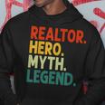 Realtor Hero Myth Legend Vintage-Immobilienmakler Hoodie Lustige Geschenke