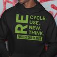 Recycle Reuse Renew Rethink Protect Our Planet Earth Day Hoodie Unique Gifts