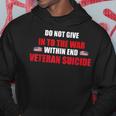 Reduce The Incidence Of Suicide Of American Veteran War Men Hoodie Graphic Print Hooded Sweatshirt Funny Gifts