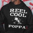 Reel Cool Poppa Fishing Funny Fisherman Gift Hoodie Unique Gifts