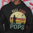 Reel Cool Pops Fishing Dad Gifts Fathers Day Fisherman Hoodie Unique Gifts