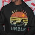 Reel Cool Uncle Fishing Dad Gifts Fathers Day Fisherman Hoodie Unique Gifts