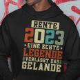 Rente 2023 Eine Echte Legende Verlässt Das Gelände Retro Hoodie Lustige Geschenke