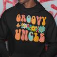 Retro Groovy Birthday Family Matching Cute Groovy Uncle Hoodie Unique Gifts