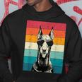 Retro Vintage Doberman Pinscher With Sunglasses Dog Lovers Hoodie Unique Gifts