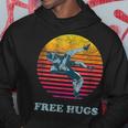 Retro Vintage Faded Cracked 70 80S Style Free Hugs Wrestling Hoodie Personalized Gifts