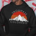 Retro Vintage Snowmass Colorado Distressed Hoodie Funny Gifts