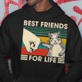 Retro Vintage Squirrel Best Friend For Life Fist Bump V2 Hoodie Funny Gifts