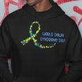 Ribbon World Down Syndrome Day V2 Hoodie Unique Gifts