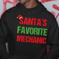 Santas Favorite Mechanic Funny Ugly Christmas Gift Hoodie Unique Gifts