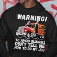 Sarcastic Trucker Tractor Trailer Fathers Day Truck Driver Hoodie Funny Gifts