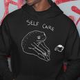Self Care | Frog Drinking Tea Hoodie Unique Gifts