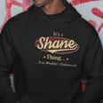 Shane Last Name Shane Family Name Crest Hoodie Funny Gifts