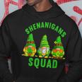 Shenanigans Squad Funny St Patricks Day Gnome Shamrock Irish Hoodie Funny Gifts